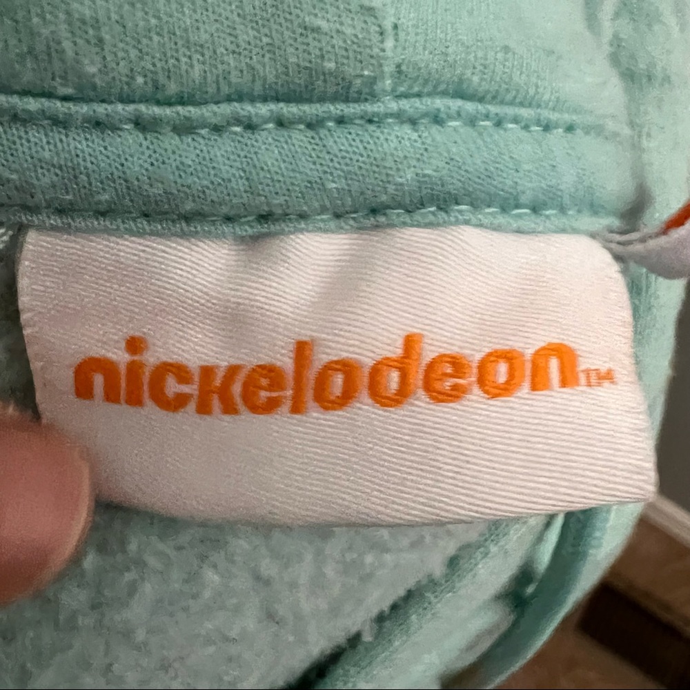 Nickelodeon Mint Green Hoodie Mixed Cartoon Characters S - Picture 13 of 16